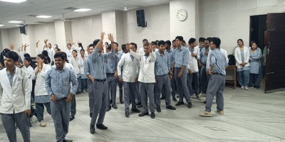 Activities of students at “Nasha Mukt Bharat Abhiyaan”